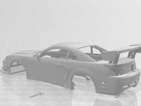 Mustang race day 3D 打印模型