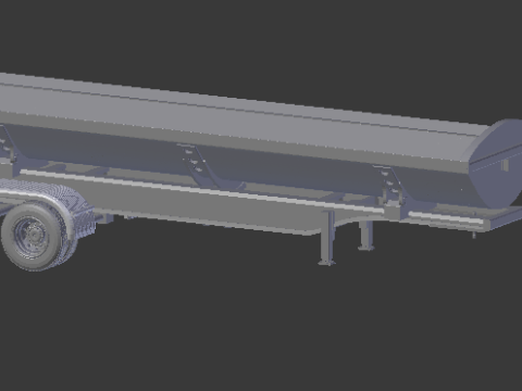Trailer dumper eua 3D-Druckmodell