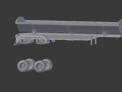 Trailer dumper eua 3Dプリントモデル