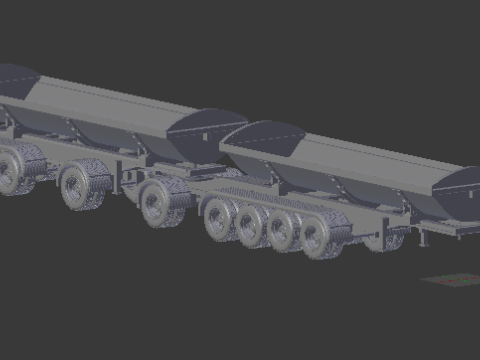 Trailer dumper eua 3D 프린트 모델