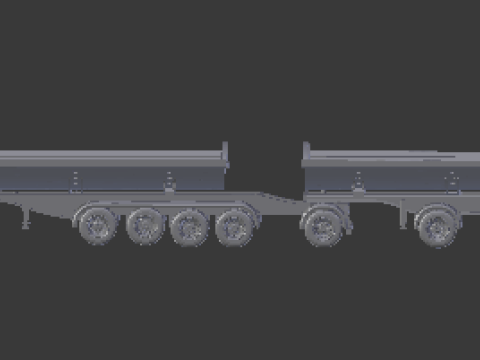 Trailer dumper eua 3D 프린트 모델