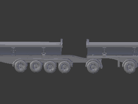 Trailer dumper eua 3D 프린트 모델