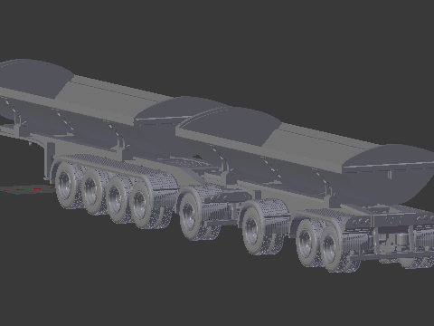 Trailer dumper eua 3D 프린트 모델