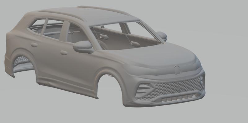 Vw tiguan r line Modello di stampa 3D .c4d .max .obj .3ds .fbx .stl .blend