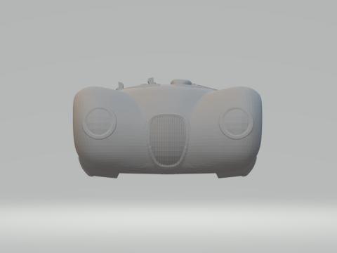 Jaguar c type race car Modello di stampa 3D