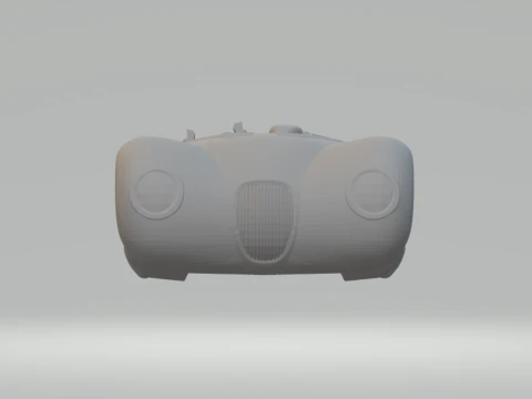 Jaguar c type race car 3D Print Model