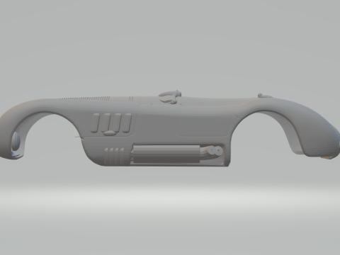 Jaguar c type race car Modello di stampa 3D