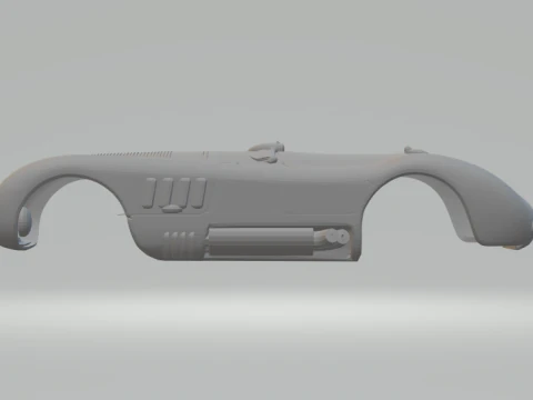 Jaguar c type race car 3D Print Model