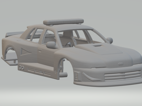 Crown interceptor drift 3D Print Model