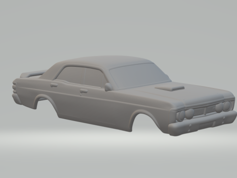 Falcon sedan 3Dプリントモデル