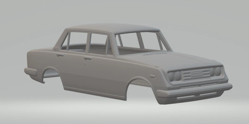 Toyota corona 3D Print Model .c4d .max .obj .3ds .fbx .stl .blend 