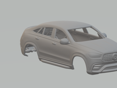 Mercedes benz gle amg Model Cetak 3D