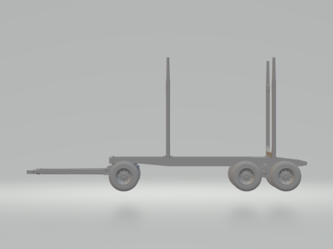 Trailer transport timber Modèles 3D en vedette