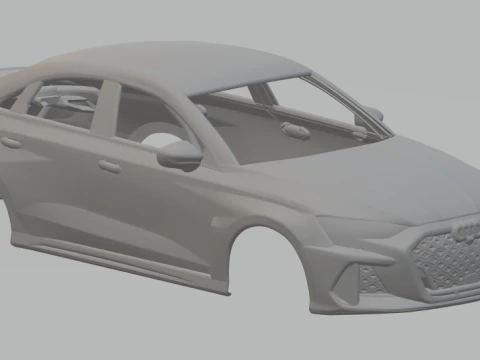 아우디 RS3 세단 3D 프린트 모델