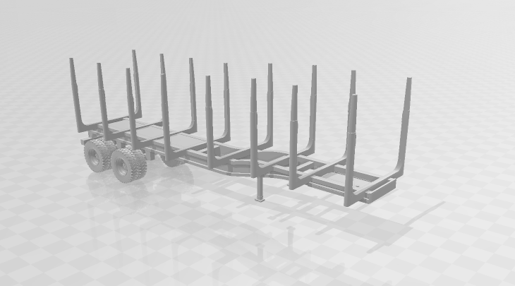 Trailer timber eua Model do druku 3D .c4d .max .obj .3ds .fbx .stl .blend