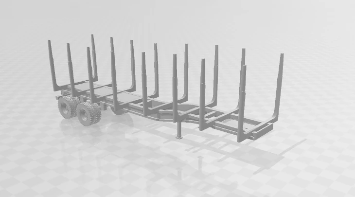 Trailer timber eua 3D Print Model .c4d .max .obj .3ds .fbx .stl .blend 