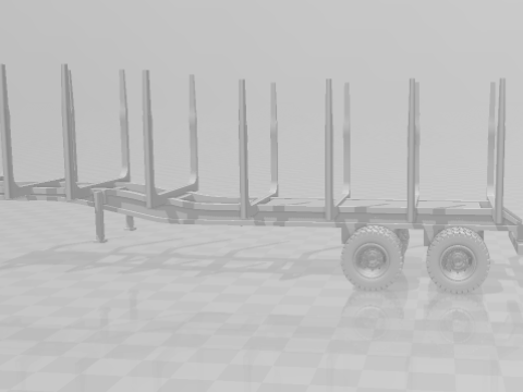 Trailer timber eua Model do druku 3D