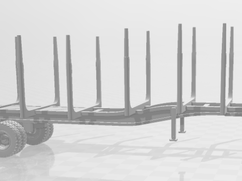 Trailer timber eua Model do druku 3D