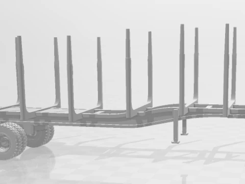 Trailer timber eua 3D Print Model