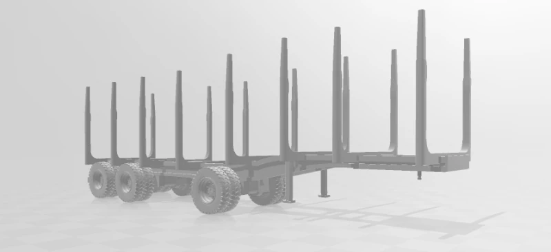 Trailer timber eua 3D Print Model .c4d .max .obj .3ds .fbx .stl .blend 