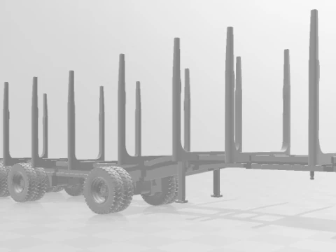 トレーラー木材 EUA 3Dプリントモデル