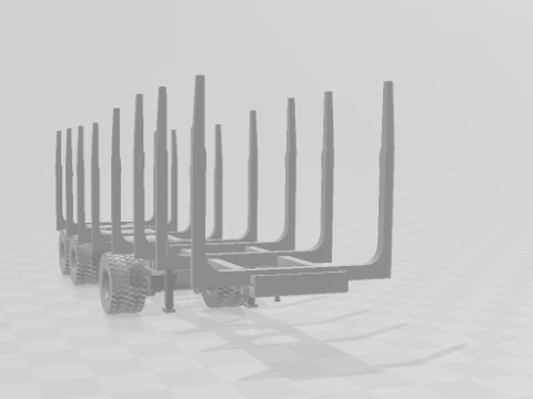Trailer timber eua Modèles 3D en vedette