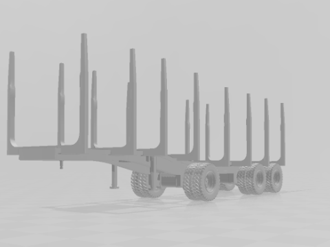 Trailer timber eua Modèles 3D en vedette