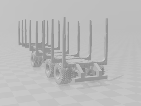 Trailer timber eua Modèles 3D en vedette