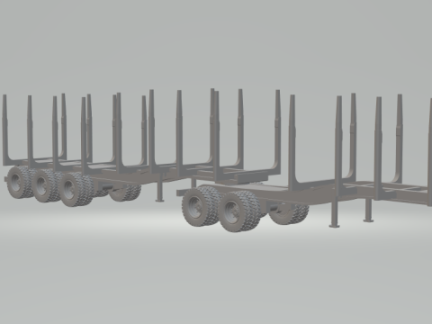 Double Trailer timber eua Modelo de impresión 3D