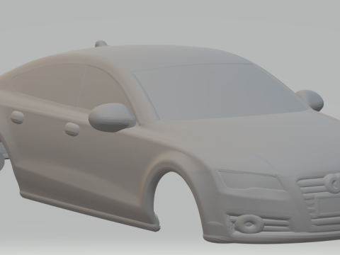 Audi a7 sportback closed 3D 프린트 모델
