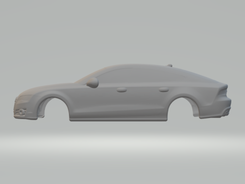 Audi a7 sportback closed 3D-printmodel