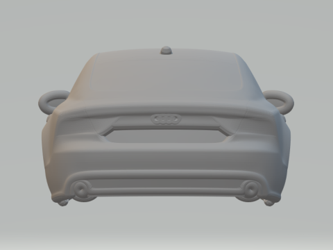 Audi a7 sportback closed 3D-printmodel