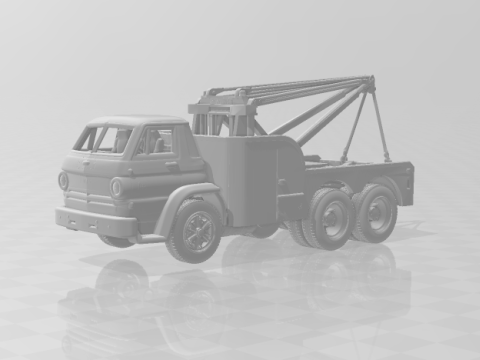 Dodge tow truck 3D 打印模型
