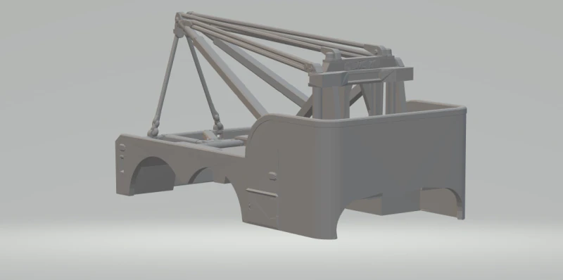 Tow truck 3D Print Model .c4d .max .obj .3ds .fbx .stl .blend 