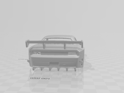 Dodge Challenger race car 3D Print Model
