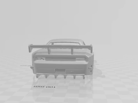 Dodge Challenger race car 3D Print Model