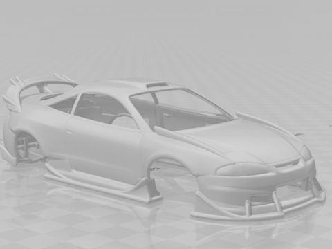 Mitsubishi Eclipse extreme 3D 打印模型