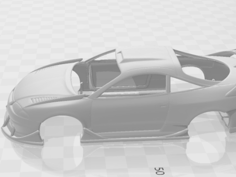 Mitsubishi Eclipse extreme 3D Принт Модель
