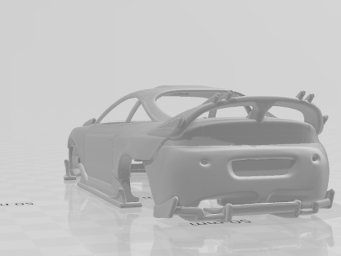 Mitsubishi Eclipse extreme 3D Принт Модель