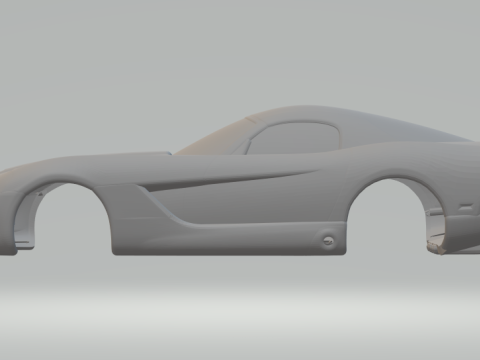 Dodge viper closed window 3D-printmodel