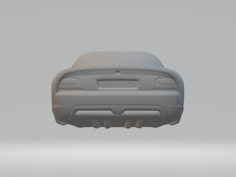 Dodge viper closed window 3D-printmodel