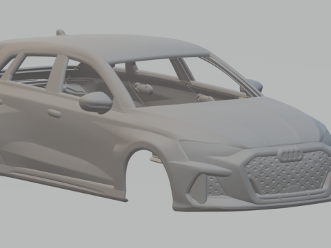 Audi rs3 hatch 3D प्रिंट मॉडल