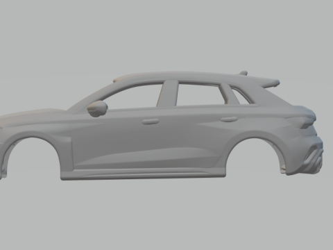Audi rs3 hatch 3D 打印模型