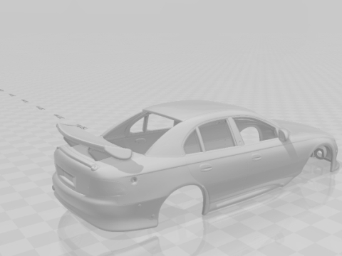 Holden Commodore supercars 3Dプリントモデル