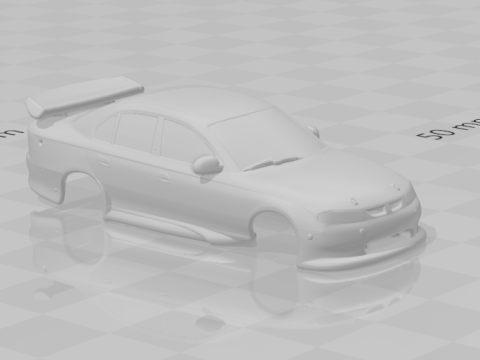 Holden Commodore supercars closed 3Dプリントモデル