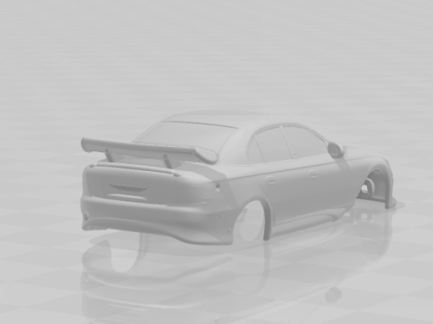 Holden Commodore supercars closed 3D Print Model