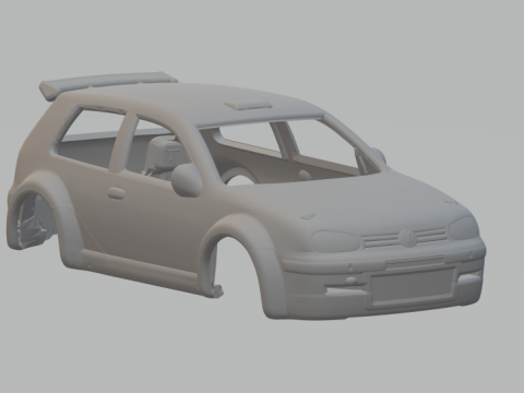 Volkswagen golf mk4 3D-Druckmodell
