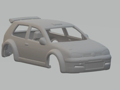 Volkswagen golf mk4 3D Print Model