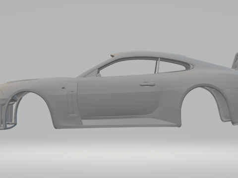 Jaguar gt race car 3D 打印模型