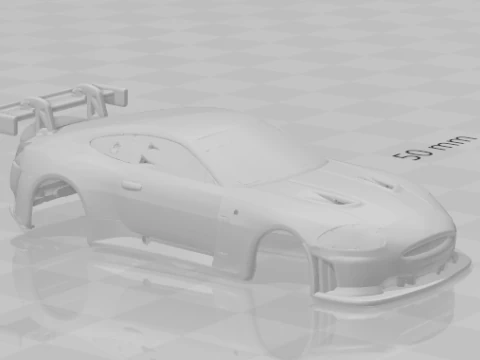 Jaguar gt race car closed 3D Print Model